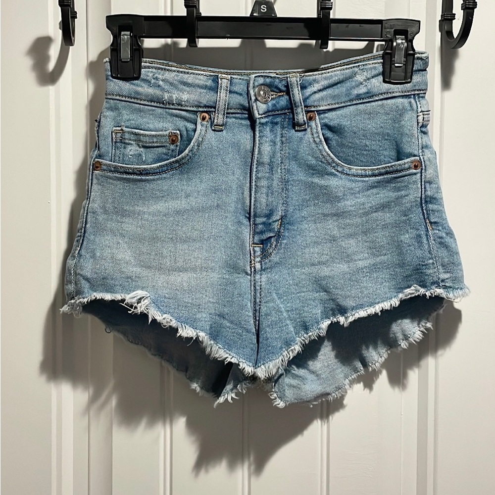 H&M Divided High Waisted Denim Shorts